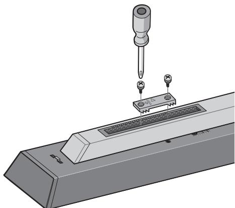 PIONEER CP-LX70 - Befestigen Sie den Laufsprecher. - 2