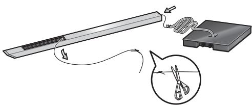 PIONEER CP-LX70 - Pase el cable de altovoz por el pilar ypong a el pilar sobre la base del soporte. - 1