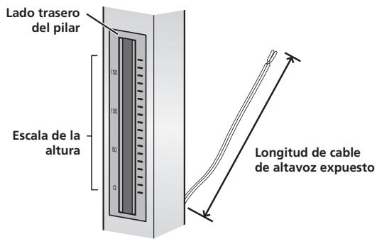 PIONEER CP-LX70 - Ajuste la longitud del cable de altovoz. - 1