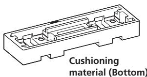 PIONEER CP-LX70 - The Styrofoam cushioning material shown is used during assembly. - 2