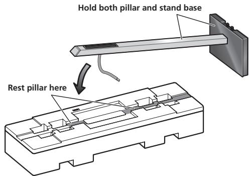 PIONEER CP-LX70 - Securing the pillar onto the stand base. - 1