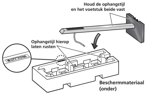 PIONEER CP-LX70 - Bevestig de ophangstijl aan het voetstuk. - 2
