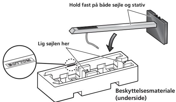 PIONEER CP-LX70 - Fastgoring af sjojen på stativfoden. - 2