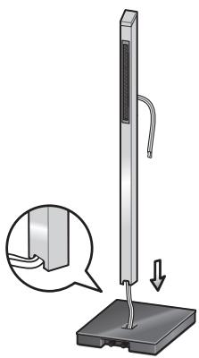 PIONEER CP-LX70 - Før høytalerledningen gjennom sukkelen og plasser sukkelen oppa stativfoten. - 2