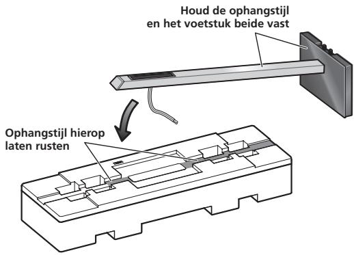 PIONEER CP-LX70 - Bevestig de ophangstijl aan het voetstuk. - 1