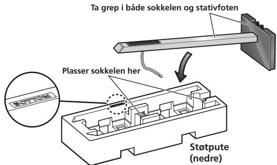 PIONEER CP-LX70 - Før høytalerledningen gjennom sukkelen og plasser sukkelen oppa stativfoten. - 4
