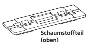 PIONEER CP-LX70 - Die nachstehend abgebildeten Styroporpolster werden beim Zusammenbau der Ständer verwendet. - 1