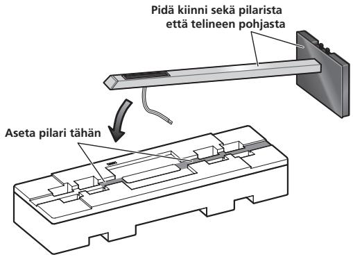 PIONEER CP-LX70 - Kiinnitä pilari telineen pohjaan. - 1