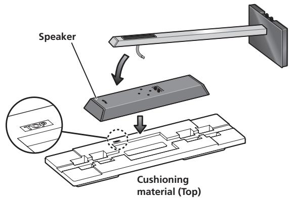 PIONEER CP-LX70TS - Preparing to attach the speaker. - 1
