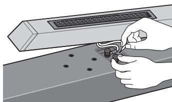 PIONEER CP-LX70TS - Connect the speaker cable to the speaker. - 1