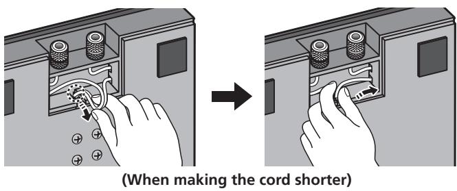 PIONEER CP-LX70TS - Adjust the length of the speaker cable. - 2