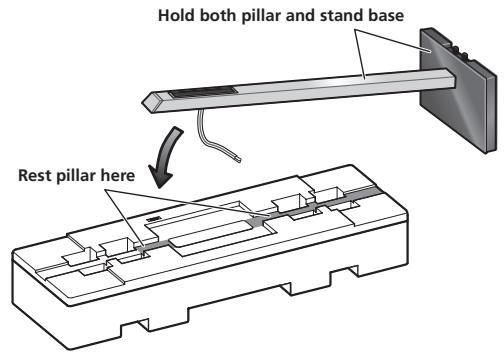 PIONEER CP-LX70TS - Securing the pillar onto the stand base. - 1