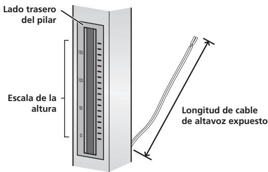 PIONEER CP-LX70TS - Ajuste la longitud del cable de altovoz. - 1