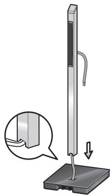 PIONEER CP-LX70TS - Run the speaker cable through the pillar and place the pillar onto the stand base. - 2