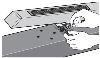 PIONEER CP-LX70TS - Conecte el cable de altevoz al altevoz. - 1