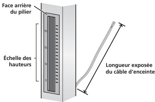 PIONEER CP-LX70TS - Ajustez la longueur du câble d'enceinte. - 1
