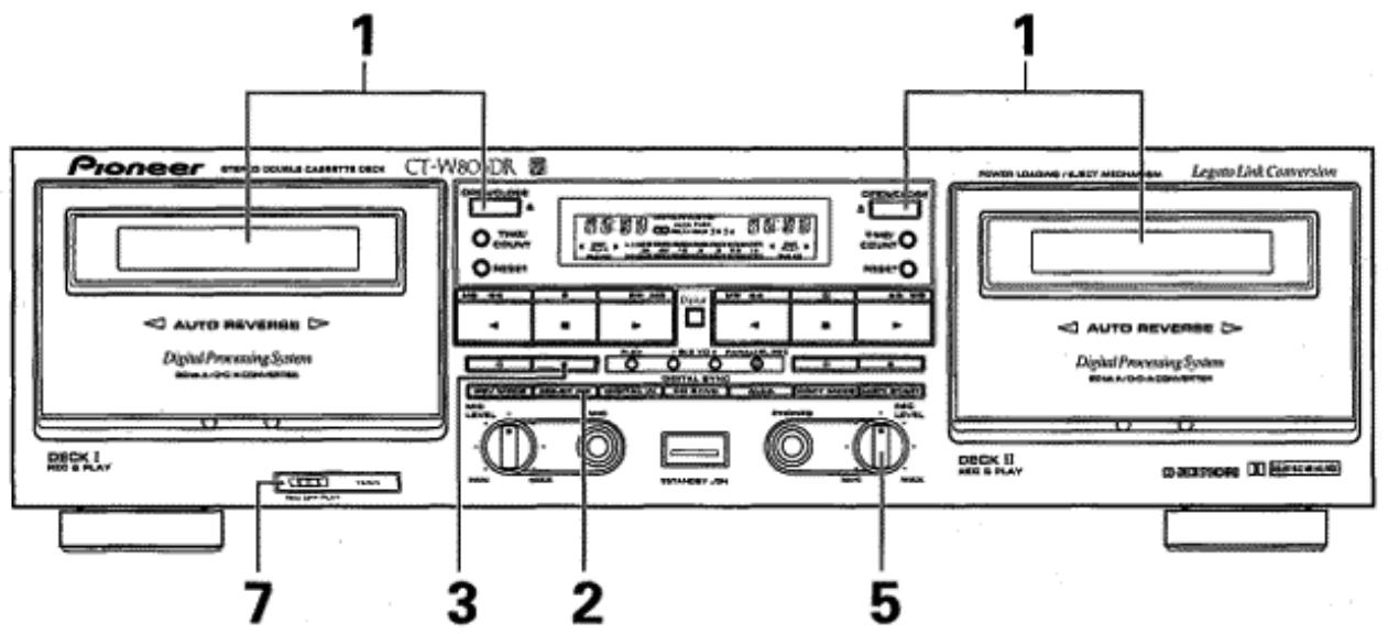 PIONEER CT-W806DR - GRABACION CON TEMPORIZADOR - 1