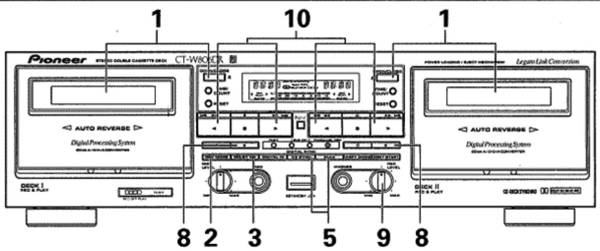 PIONEER CT-W806DR - Reciento del numero de las canaciones - 2