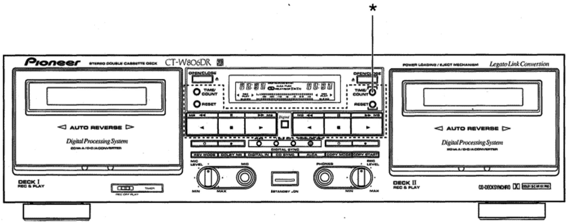 PIONEER CT-W806DR - PRECAUCIONES CONCERNIENTES A LA MANIPULACION DEL CABLE DE ALIMENTACION - 1