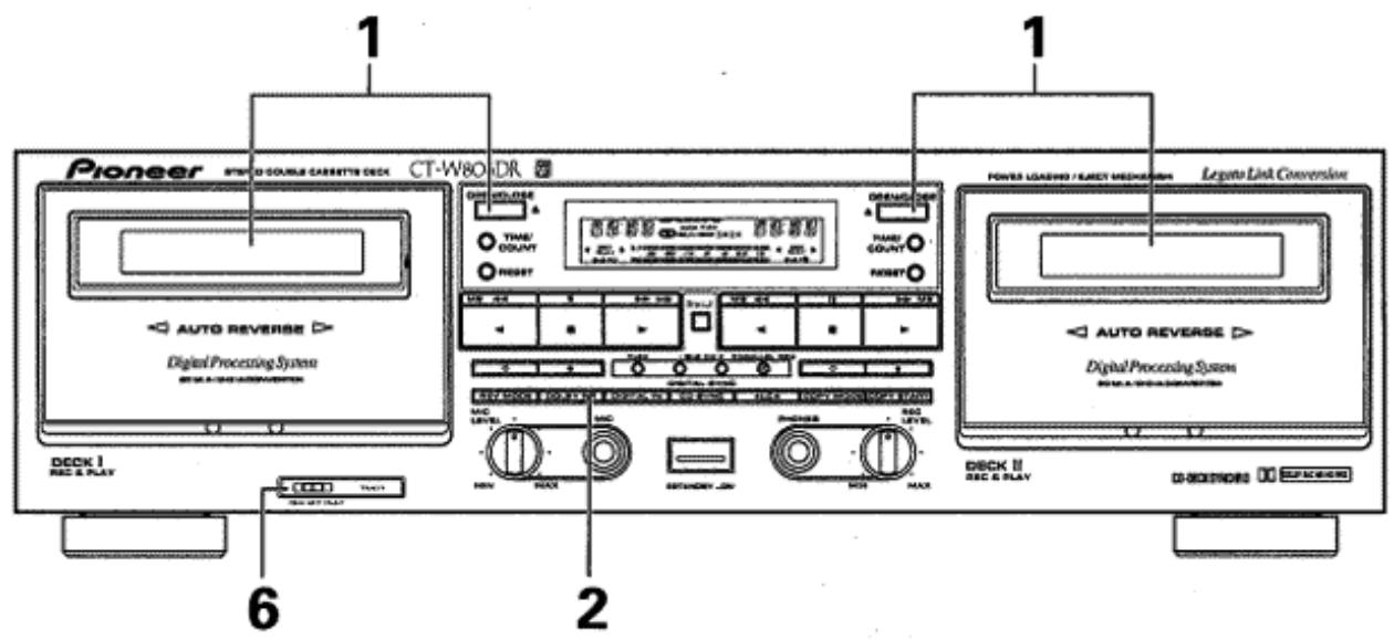 PIONEER CT-W806DR - REPRODUCCION DE DESPERTADOR - 1