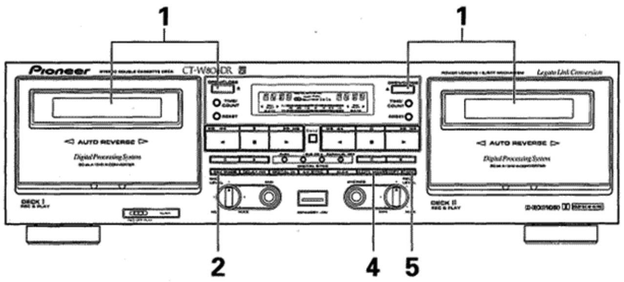 PIONEER CT-W806DR - COPIADO DE CINTAS - 1