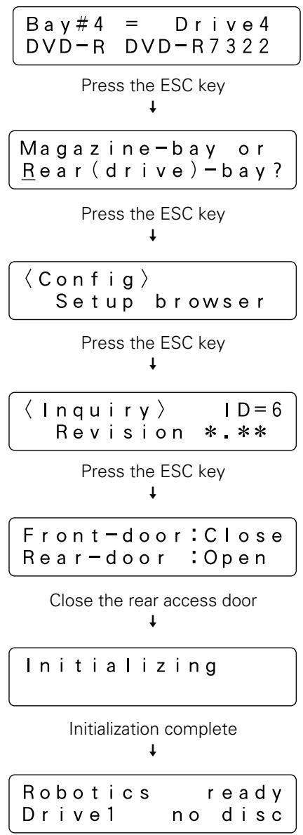PIONEER DRM-7000 - Press the ESC key several times to return to user mode and close the rear access door. - 1