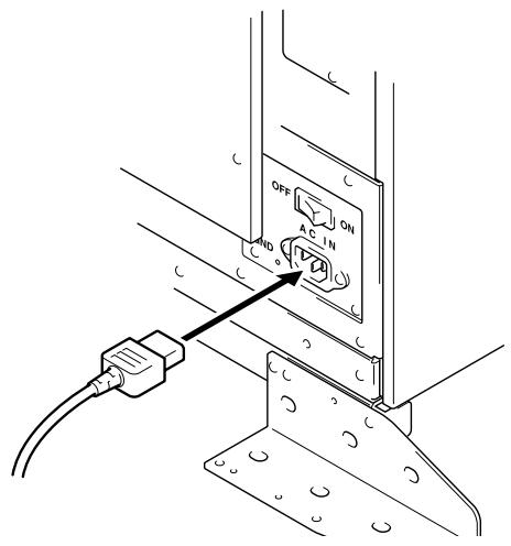PIONEER DRM-7000 - Das Netzkabel anschließen - 1