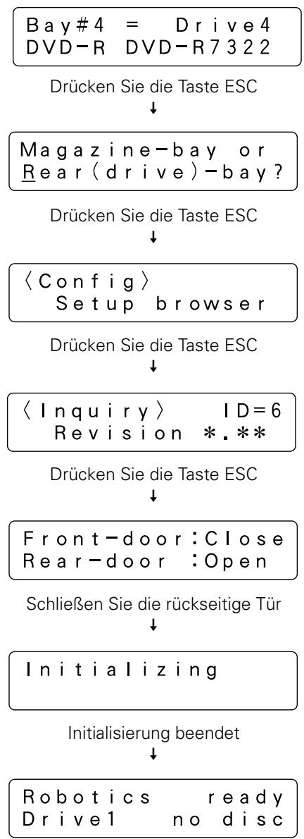 PIONEER DRM-7000 - Drücken Sie die Taste ESC mehrmals, um in den Benutzermodus zurückzukehren, und schließen Sie die rückseitige Tür. - 1