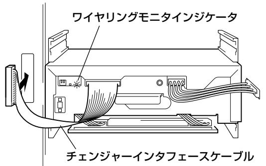 PIONEER DRM-7000 - チェンジャーインタフェースケーブルを接続します。 - 1