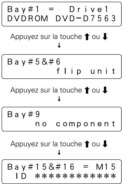 PIONEER DRM-7000 - Fonctionnement lorsqu'une baie arrière a été sélectionnée - 1