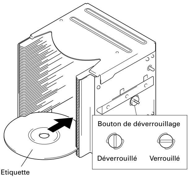 PIONEER DRM-7000 - Introduisez des disques dans un magasin à 50-disques de type normal et introduisez le magasin dans le changeur. - 1