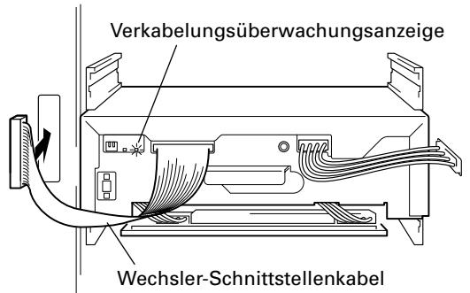 PIONEER DRM-7000 - Schließen Sie das Wechsler-Schnittstellenkabel an. - 1