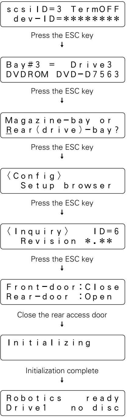 PIONEER DRM-7000 - Press the ESC key several times to return to user mode and close the rear access door. - 1