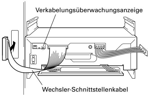 PIONEER DRM-7000 - Schließen Sie das Wechsler-Schnittstellenkabel an. - 1