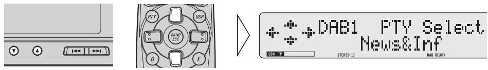 PIONEER GEX-P900DAB-02 - Select the PTY Search method (Wide, Narrow). - 1