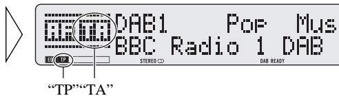 PIONEER GEX-P900DAB-02 - Active/desactive el announcements de tráfico y de transporte. - 2