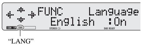 PIONEER GEX-P900DAB-02 - Switch the selected language ON/OFF. - 4