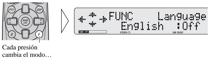 PIONEER GEX-P900DAB-02 - Selección del menu de sistemas - 1