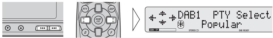 PIONEER GEX-P900DAB-02 - Select one from among the PTY. - 1