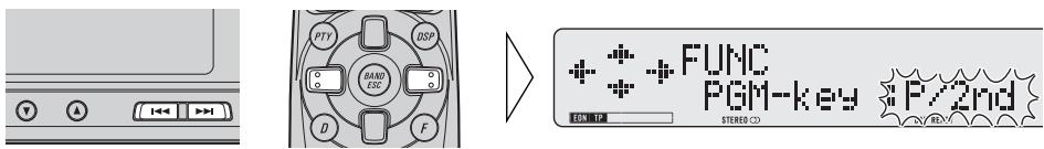 PIONEER GEX-P900DAB-02 - Ajuste del botón PGM - 2