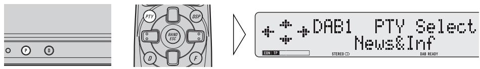 PIONEER GEX-P900DAB-02 - Select the PTY Search Setting mode. - 1