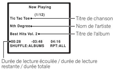 PIONEER IDK-01 - Utilisation de l'affichage sur écran - 3