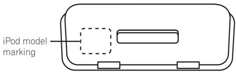 PIONEER IDK-01 - Attaching the iPod type adapter - 1