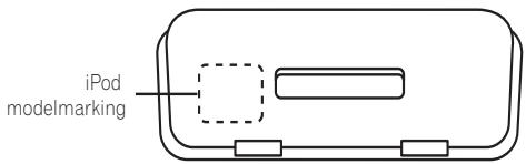PIONEER IDK-01 - De iPod type-adapter plaatsen - 1