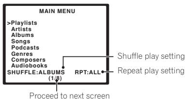 PIONEER IDK-01 - Using the on-screen display - 1