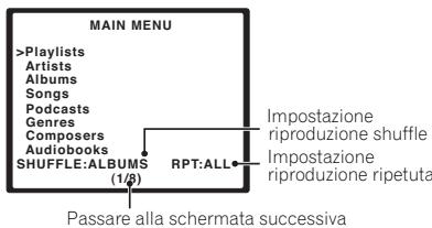 PIONEER IDK-01 - Schermata menu principale - 1