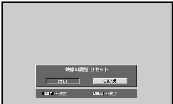 PIONEER PDA-5004 - 左の手順2で「▲/▼」トを押て、「映像の調整 リSET」は選じ、「SET」トを押す - 1
