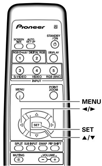 PIONEER PDA-5004 - Changing the color temperature (COLOR TEMP.) - 2