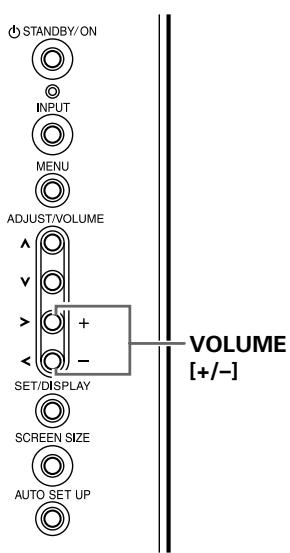 PIONEER PDA-5004 - Réglage du volume sonore - 1