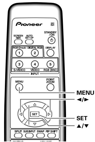 PIONEER PDA-5004 - Changement de la température de couleur (TEMP. COULEUR) - 2